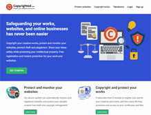 Tablet Screenshot of copyrighted.com